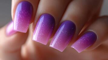 gel polish manicure photo
