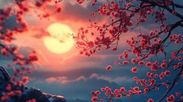 A picturesque scene of Mid-Autumn Festival mooncakes set photo