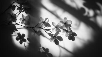 shadow of flowers photo