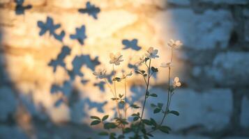 shadow of flowers photo