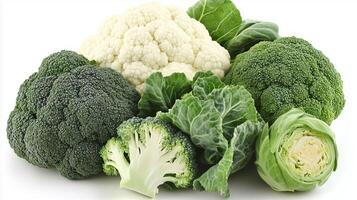 Cruciferous Vegetables Broccoli, cauliflower, Brussels sprouts photo