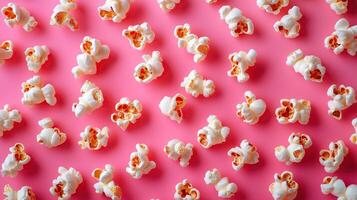 Popcorn food pattern photo