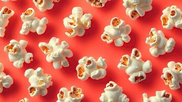 Popcorn food pattern photo