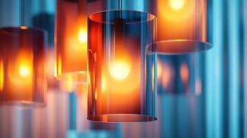 abstract glass shades photo