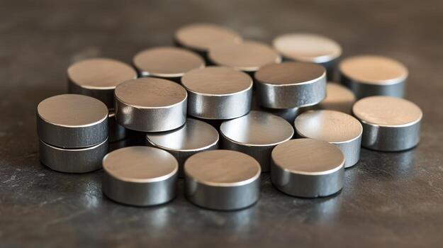 neodymium magnets closeup photo