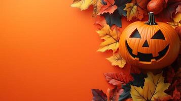 border background with copy space about halloween photo