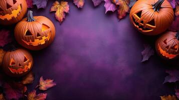 border background with copy space about halloween photo