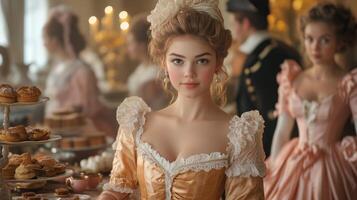bridgerton tea party dress photo