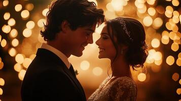 Elegant Bridgerton Wedding Dance, Fairy Light Romance photo