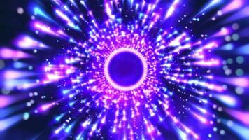 4k Purple Fast Star Tunnel Motion Background video