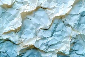 Abstract Texture of Crumpled White Paper for Creative Design and Background Applications photo