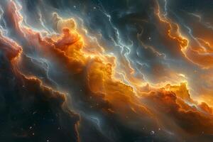 Stellar Nebula Universe Scene for Astronomy and Science Fiction Design photo