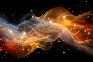 Abstract Nebula Light Waves Cosmic Energy and Space Illumination Design photo