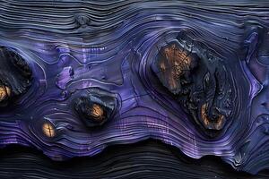 Abstract Visual Representation of Texture and Color in Purple and Black Wooden Patterns for Artistic Design photo
