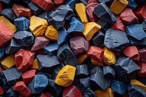 Colorful Stones and Minerals for Crafting and Home Decor photo