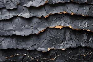 Abstract Textural Pattern with Cracked Dark Layers for Art and Design photo