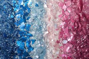 Abstract Glitter Shards Texture in Blue, Silver, and Pink for Festive and Artistic Designs photo