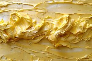 Abstract Yellow Texture with Smooth, Swirling Patterns for Creative Design photo