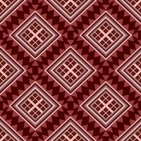 Vintage abstract geometric seamless Thai pattern. vector