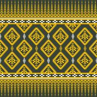 Native fabric geometric tribal pattern. vector