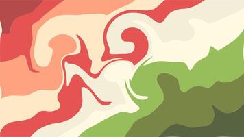 A colorful abstract background with a red, green and white design vector