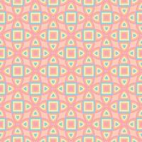 Mosaic seamless pastel pattern. Abstract geometrical islamic background. Repeat Geometric pattern for print, scrapbook, fabric and decoration. vector