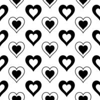 Heart seamless pattern, hand drawn heart pattern, love pattern, seamless pattern vector