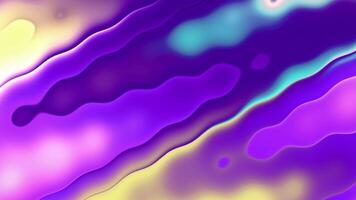 Abstract retro Y2K holographic gradient color wave fluid flowing background. Design texture wave colorful neon. video