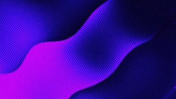 Abstract retro Y2K style holographic halftone dots gradient color wave fluid flowing background. video