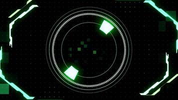 Digital tech data Infographic futuristic frame HUD display background. video