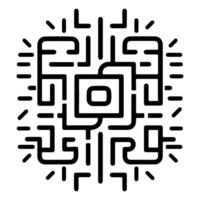 Intricate geometric design featuring sharp lines and symmetrical patterns in black and white vector