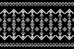 Seamless pattern design in white and black. Geometric image. Detailed Illustration vector