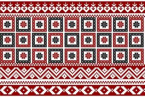 seamless pattern Cross-Stitch Detailed Illustration for Textile Print Design vector
