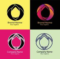 Best Unique Simple Abstract Business Logo for Company or Own Shop. vector