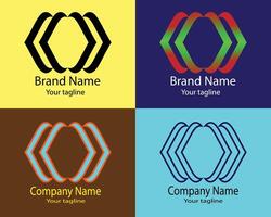 simple abstract logos vector