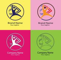 Best Unique Simple Abstract Business Logo for Company. vector