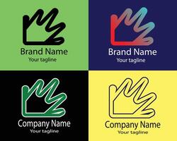 Best simple abstract business logo for company vector