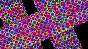 Abstract neon balloon pattern VJ Loop. video