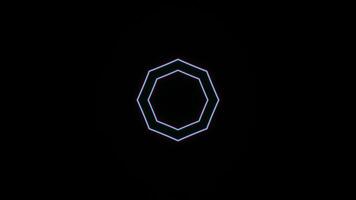 A bright neon kaleidoscope pattern disco background in a seamless loop. video