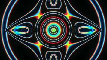 Bright Neon Psychedelic Pattern Loop video
