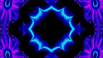 A bright neon psychedelic pattern in a seamless loop. video