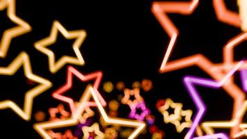 Blurred Flying In Space Multicoloured Stars Loop video