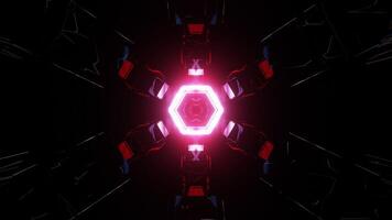 Pulsating Neon Tunnel In Space, VJ Loop video