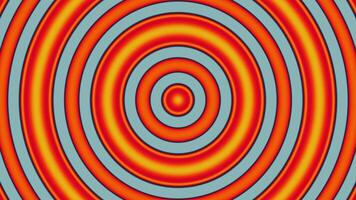 Multicolored circles, pulsating, creates the effect of an optical illusion. video