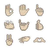bundle hand gesture vector