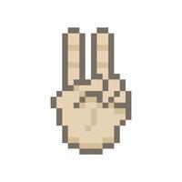 peach sign gesture vector