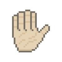 stop hand gesture vector