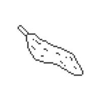 cassava outline pixel vector