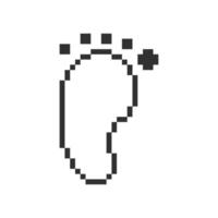 foot outline simple vector