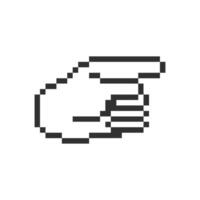 pointing at you hand gesture pixelated vector
